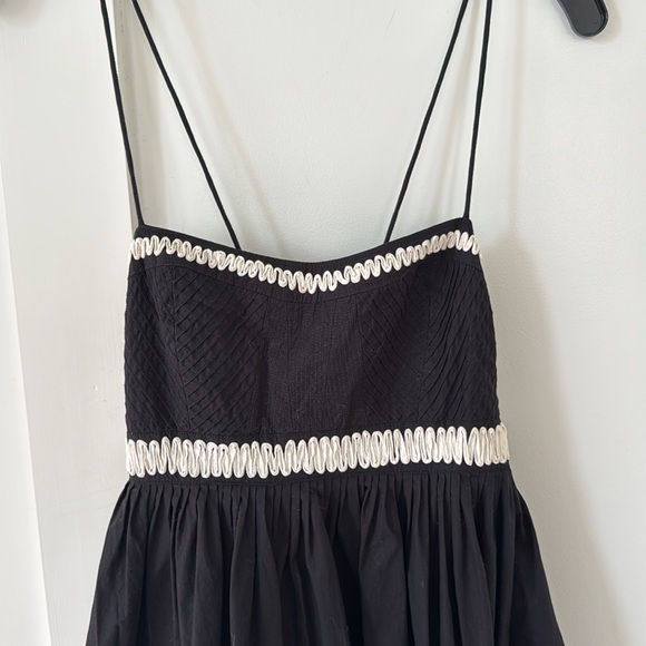 ULLA JOHNSON Hollis embroidered appliquéd pintucked cotton-poplin midi dress 0 - Picture 7 of 15